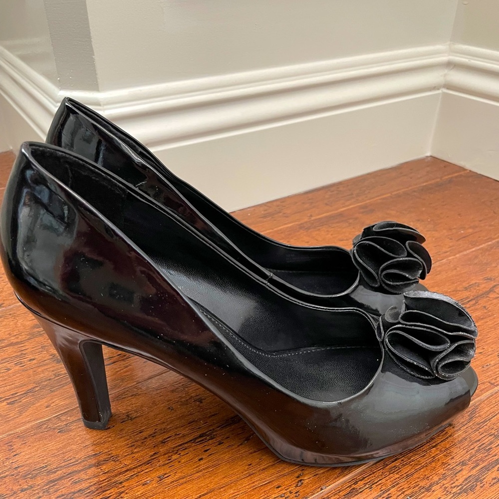 Franco Sarto Fiore Heels black patent- size 10